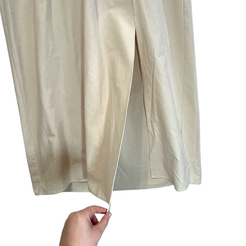 Sabo Levana Midi Skirt NWT Women's Sz M Beige Natural Breathable Minimalist - Picture 6 of 7